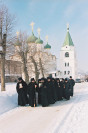 Первое посещение Епископом Георгием Печерского монастыря в 2003 году