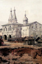 Вид Богоявленской церкви Ферапонтова монастыря где молился Патриарх Никон.