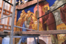 Начало росписей в надвратной церкви. Фото 2010 г.