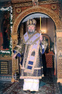 Архиепископ Евгений на службе в Благовещенском монастыре