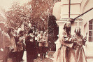 Архимандрит Макарий (Гнеушев) с императором Николаем II в Новоспасском монастыре. 1913 г.